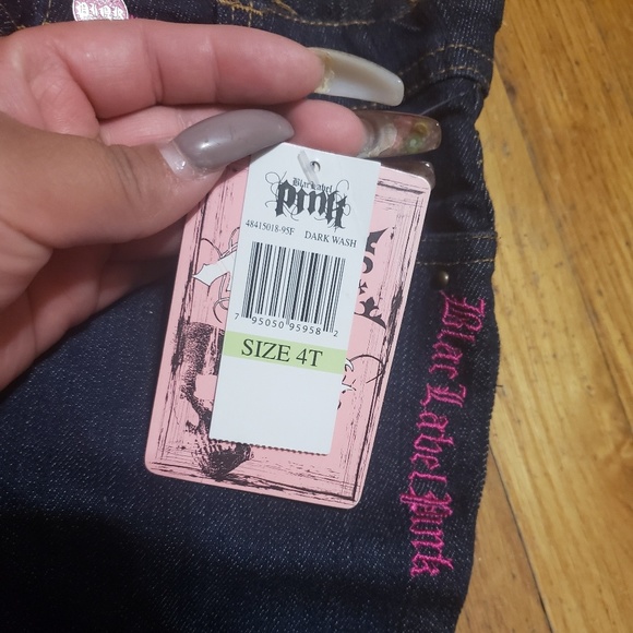 Blac label pink ! Girls 4t capris Jean's - Picture 4 of 6